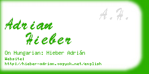 adrian hieber business card